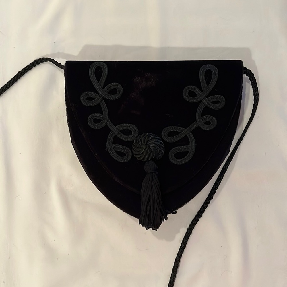 Black evening bag